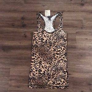 Animal print tank top